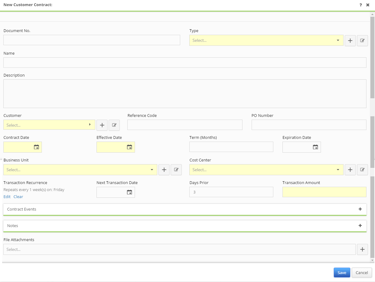 CUSTOMER CONTRACTS - New