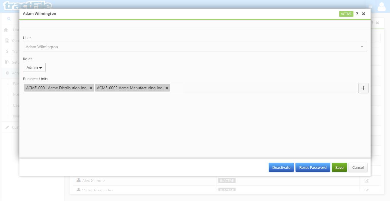 Users filter BU4